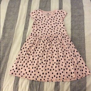 ✨Pink dress with black polka dots
